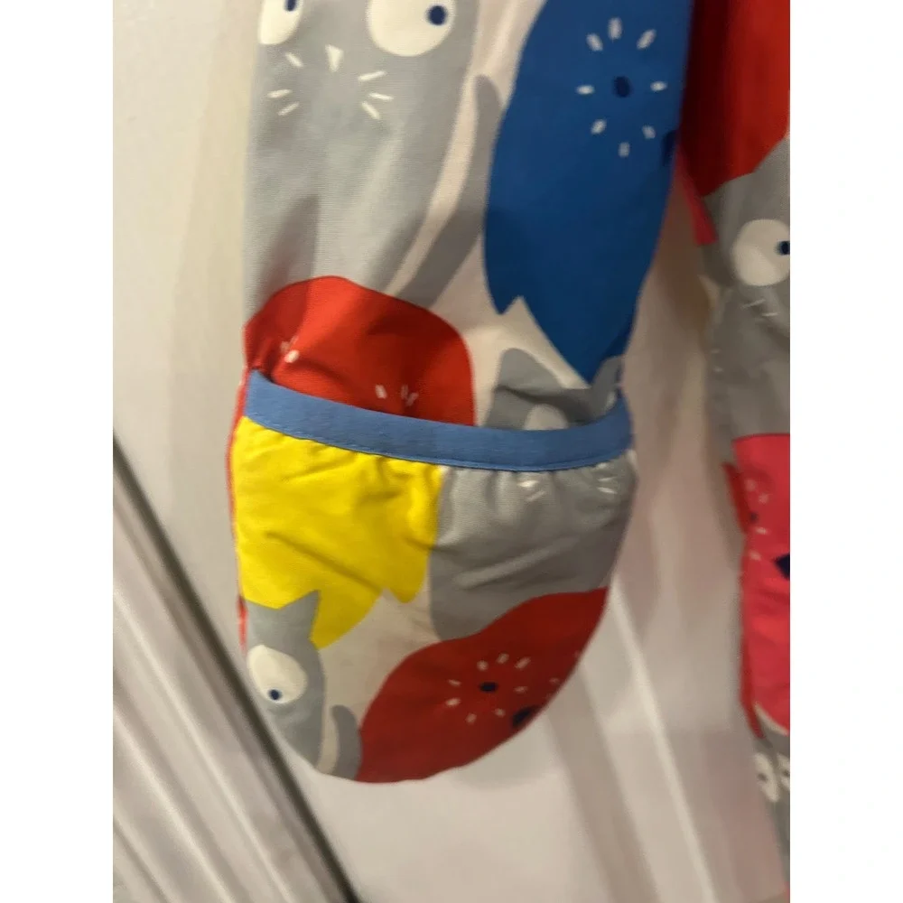 Baby Boden Owl Print Hooded Snowsuit Fleece Lined Blue‎ Red Yellow 12-18 Months